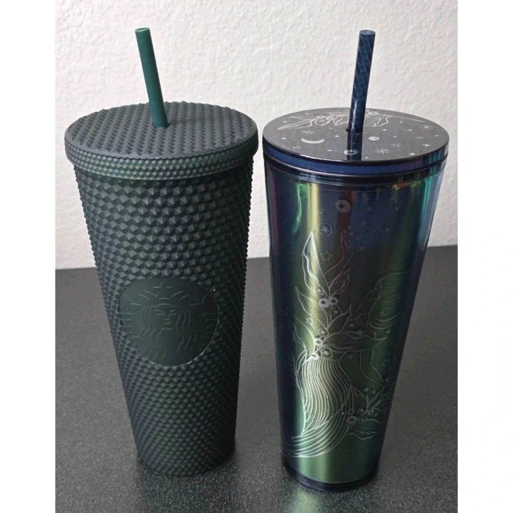 Starbucks Holiday '22 '23 Iridescent Studded Matte Siren Venti Cold Cup Tumbler